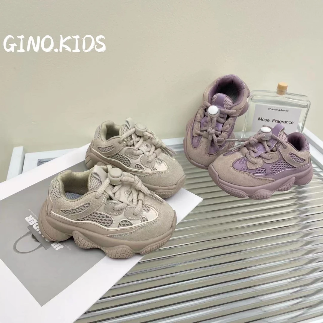 Gina经典复古风儿童运动鞋春新款老爹透气百搭休闲舒适QNS-23802