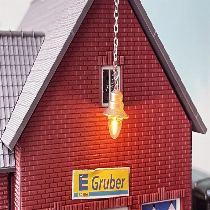 3V 12V 1:64/87比例微缩迷你墙壁吊灯模型灯建筑火车沙盘摆件场景