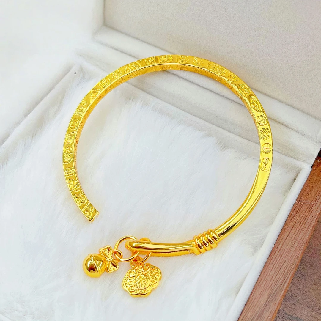 铜合金手镯 2024新款吉言宫铃手镯抛光工艺