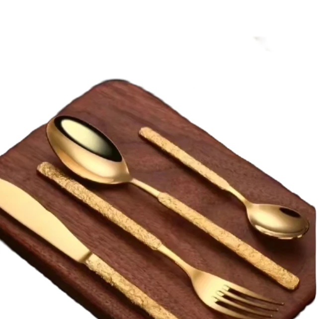 石纹花餐刀不锈钢