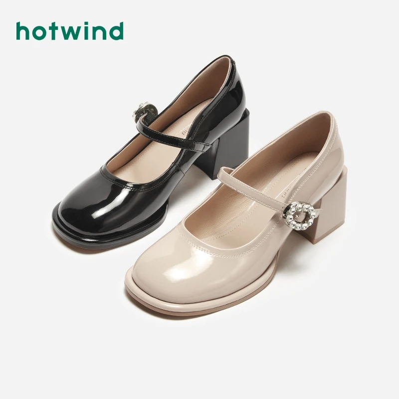 热风2024年春季新款女士时尚小众休闲鞋H18W4108