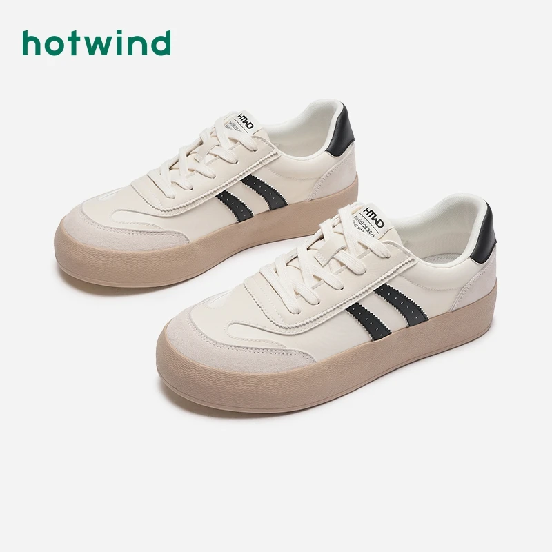 热风samba德训鞋德迅2024年秋季新款男士时尚休闲板鞋H14M4309