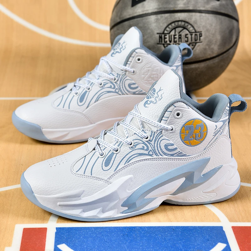 科比篮球鞋男摩擦有声音冬季加绒棉鞋学生运动鞋比赛专用高帮球鞋