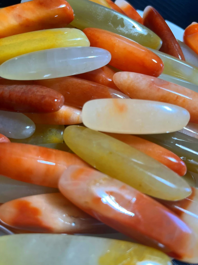 自然风新疆精品金丝玉手串项链摆件饰品大长条4厘米-8厘米