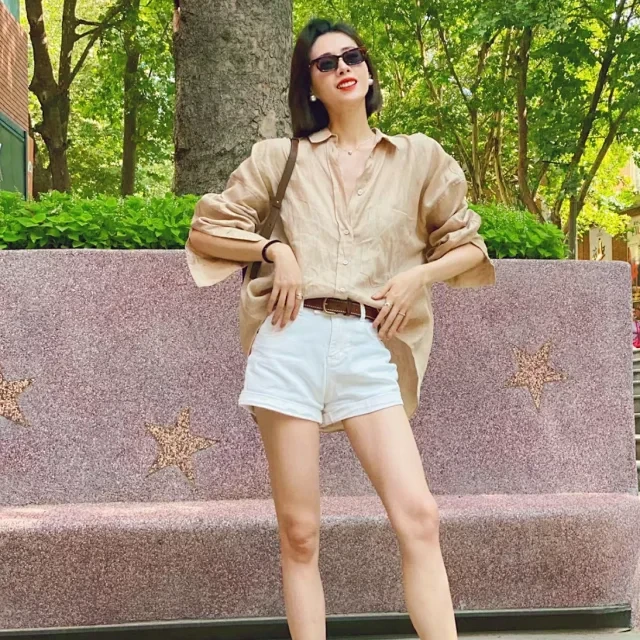 Gelsomina.S老钱风必备超薄苎麻衬衫廓形款透视防晒气质夏季女士