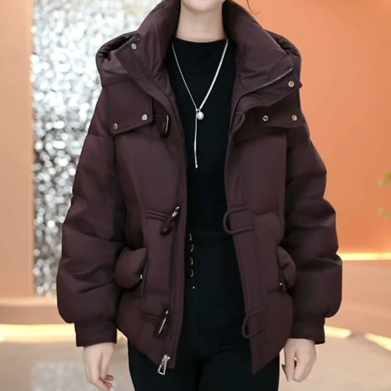小个子短款羽绒服女2024冬季新款妈妈时尚洋气减龄显瘦不臃肿外套