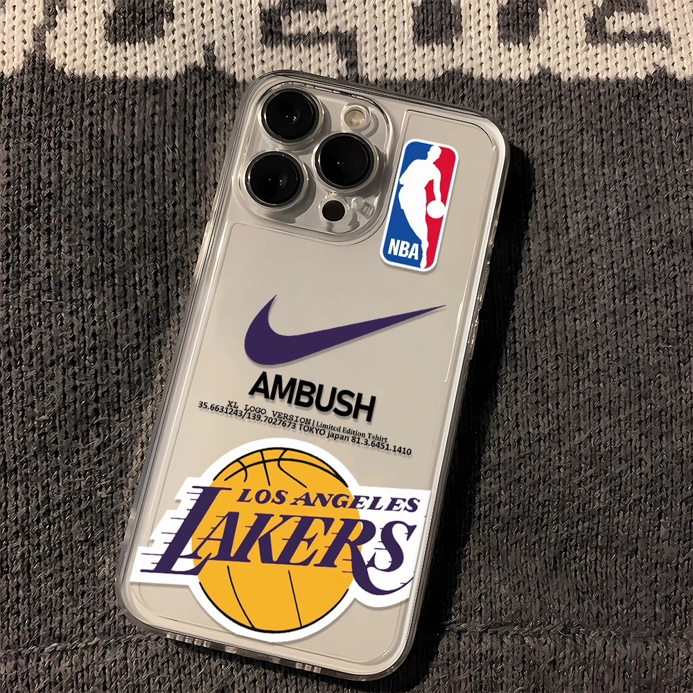 NBA勇士队苹果小米oppo三星vivo华为适用iPhone15手机壳透明