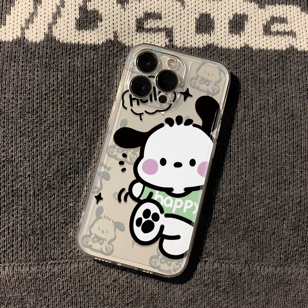 帕恰狗苹果小米oppo三星vivo华为一加透明iPhone15手机壳全包防摔