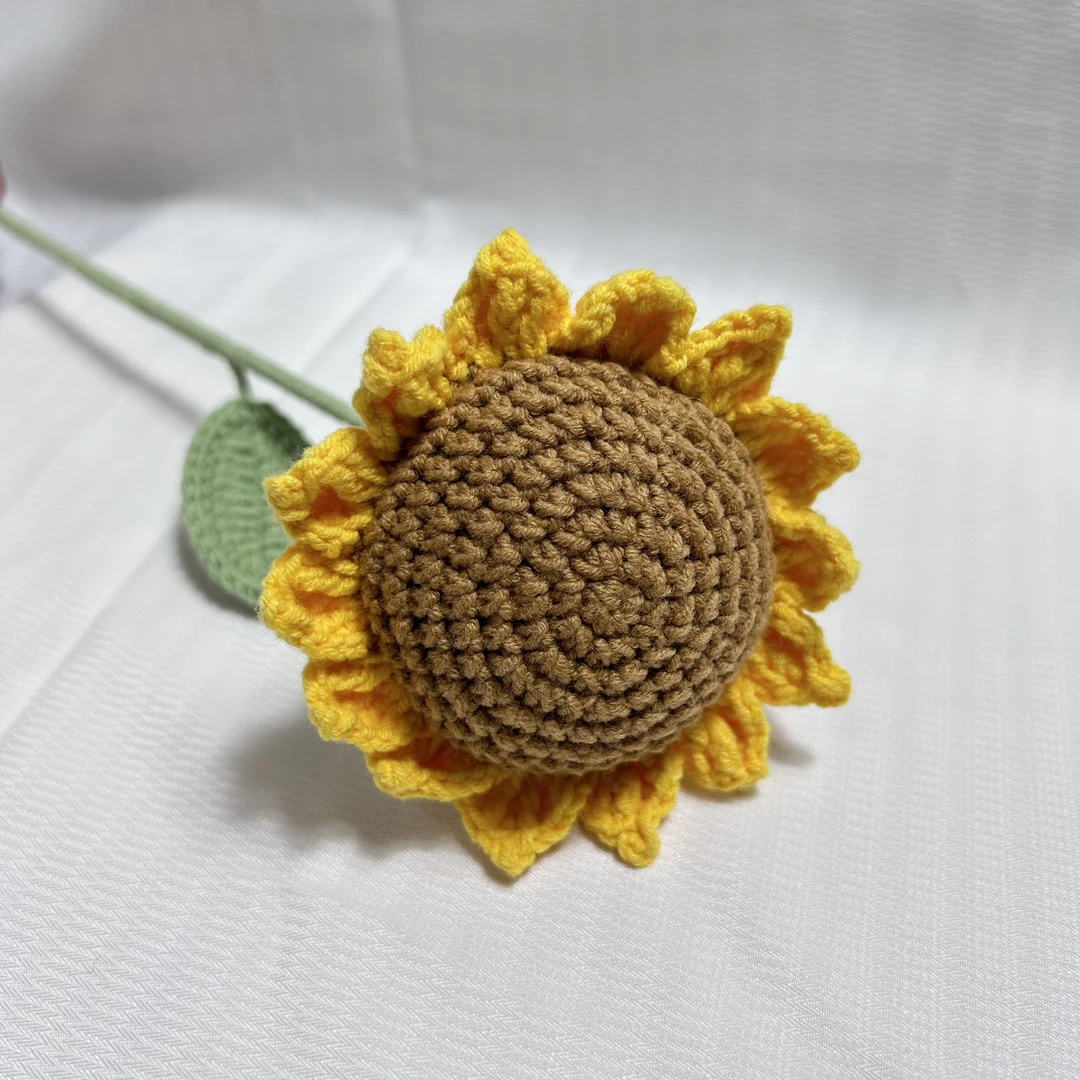 【精致向日葵】毛线手工编织精致向日葵成品母亲节教师节创意礼物