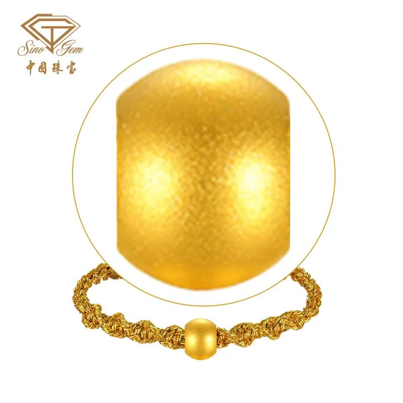 【中国珠宝】足金转运珠金丝戒指#SY41621