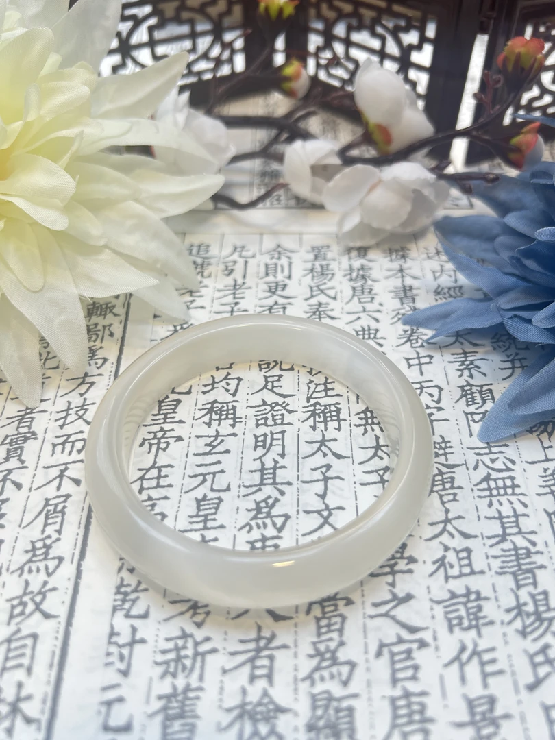 非金属仿水晶手镯 香槟金手镯简约大气63圈口