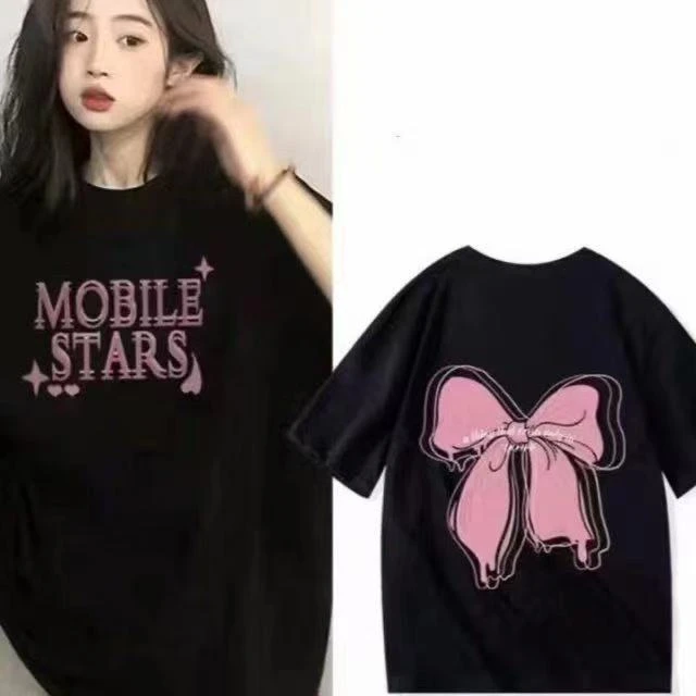 女款（蝴蝶结）新款纯棉短袖T恤