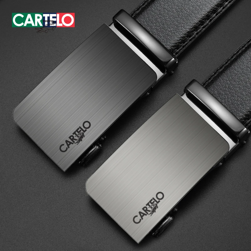 CARTELO/卡帝乐鳄鱼皮带男款自动扣高档休闲商务正品潮男士裤腰带