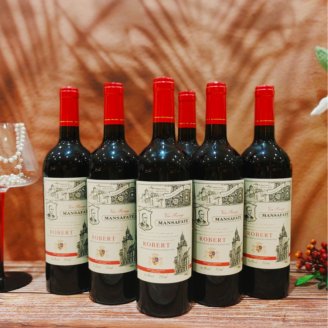 【中国生产】栗子丨曼萨罗伯特干红葡萄酒14.5度柔顺好酒750ml好酒
