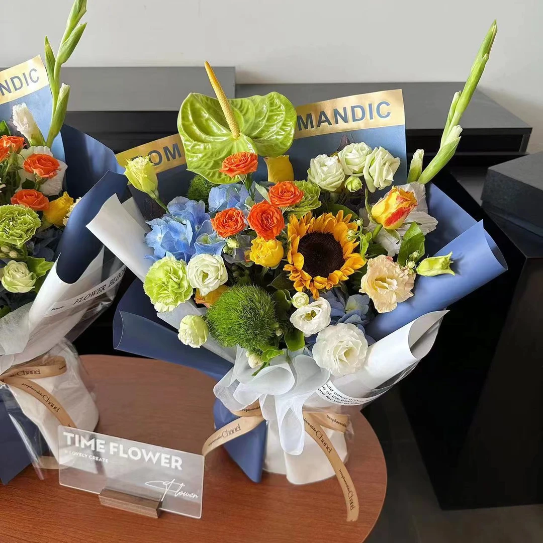 玉芯野兽花卉系列包装纸网红ins牛皮纸包花艺术纸创意时尚风格