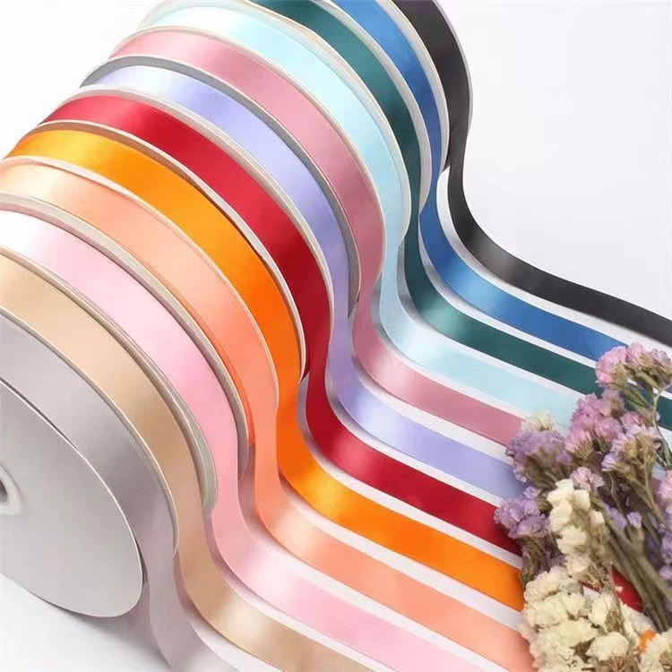 100码纯色花艺缎带包花材料鲜花花束包装彩带涤纶丝带