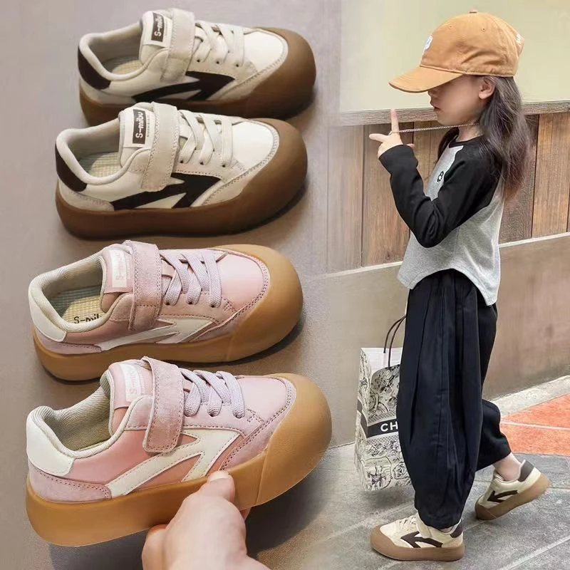 儿童加绒板鞋2023冬季德训鞋女童面包鞋男童【小箭头】运动鞋春秋款