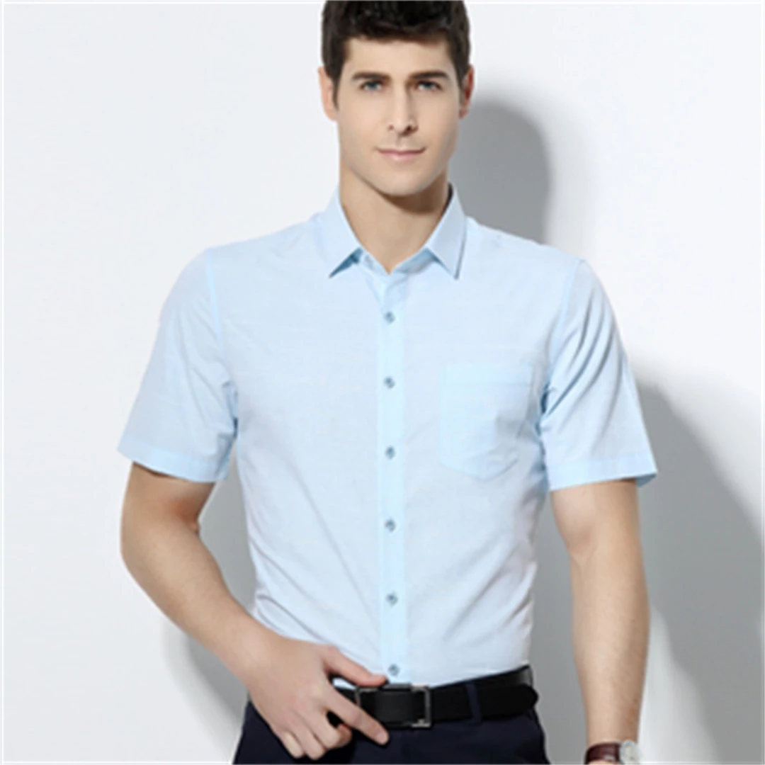 木笛1758短袖商务休闲修身时尚男士弹力潮流冬季经典无痕T恤衫