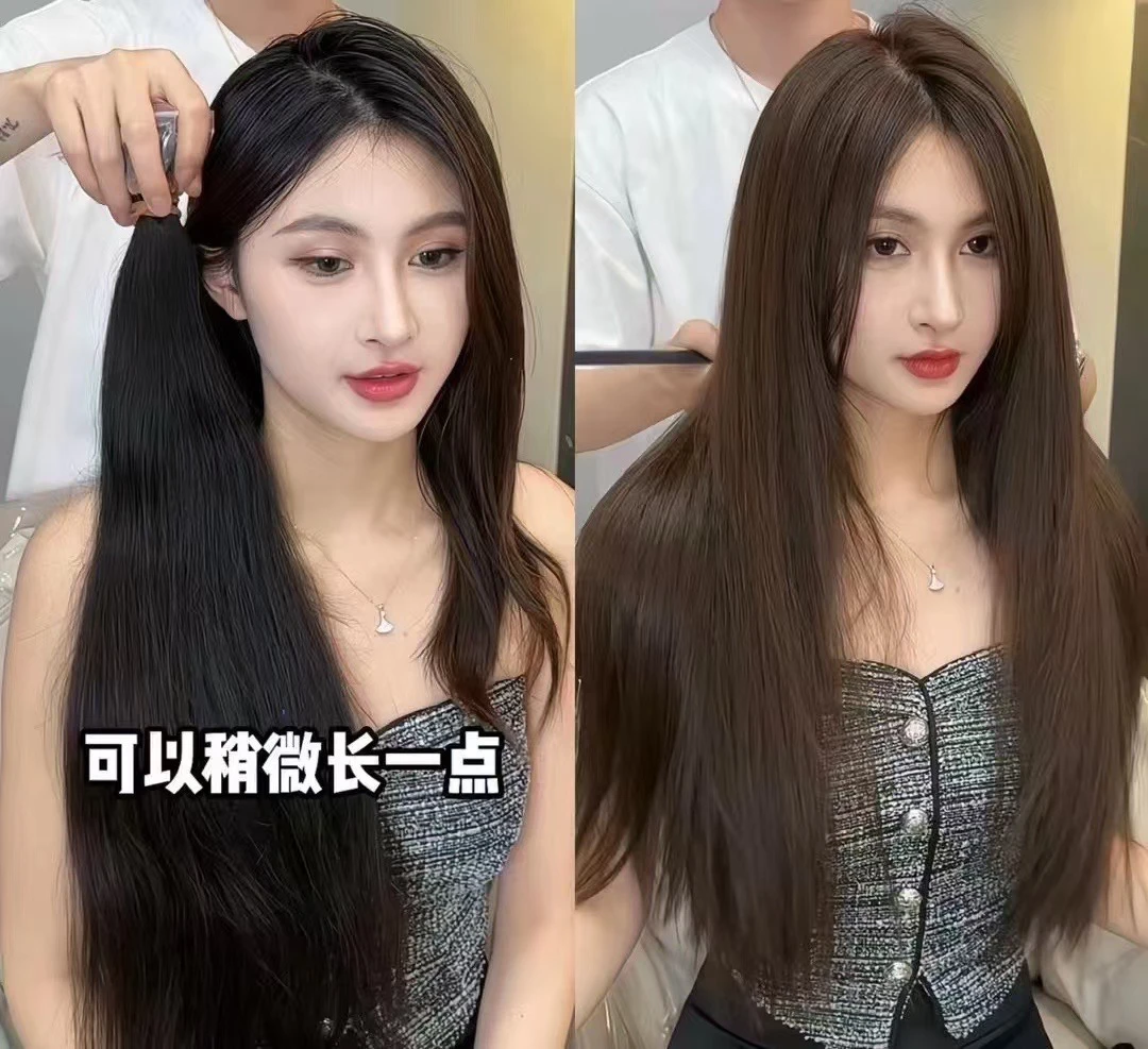 羽毛接发到腰全头