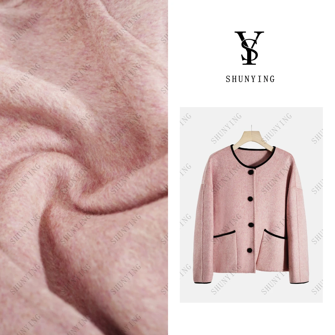 【仟娜】秋季新款时尚撞色圆领气质宽松百搭大衣SY63DY817