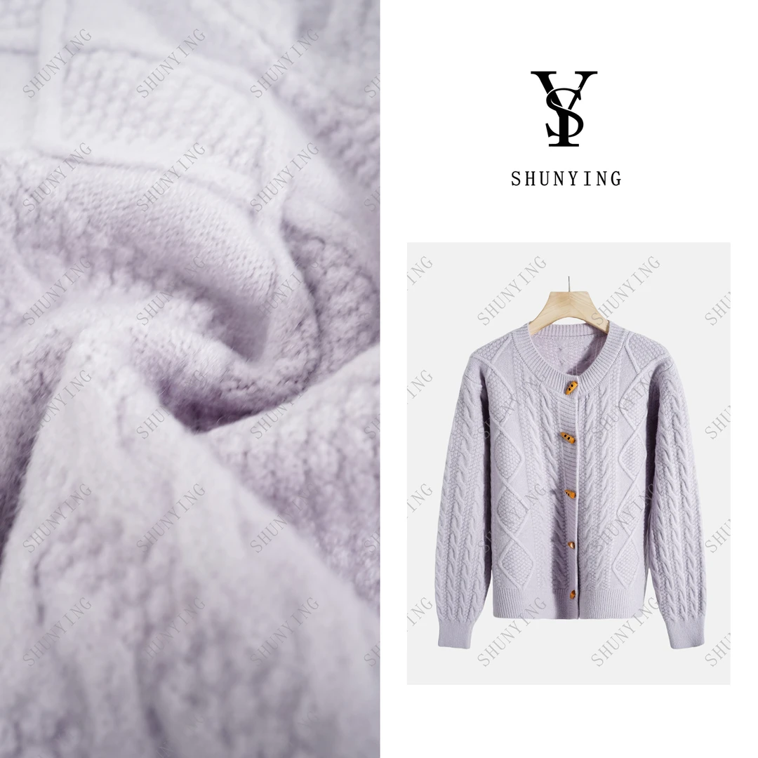 【仟娜】柔软细腻~韩系牛角扣圆领宽松百搭软糯外穿毛衫SY66MS24623