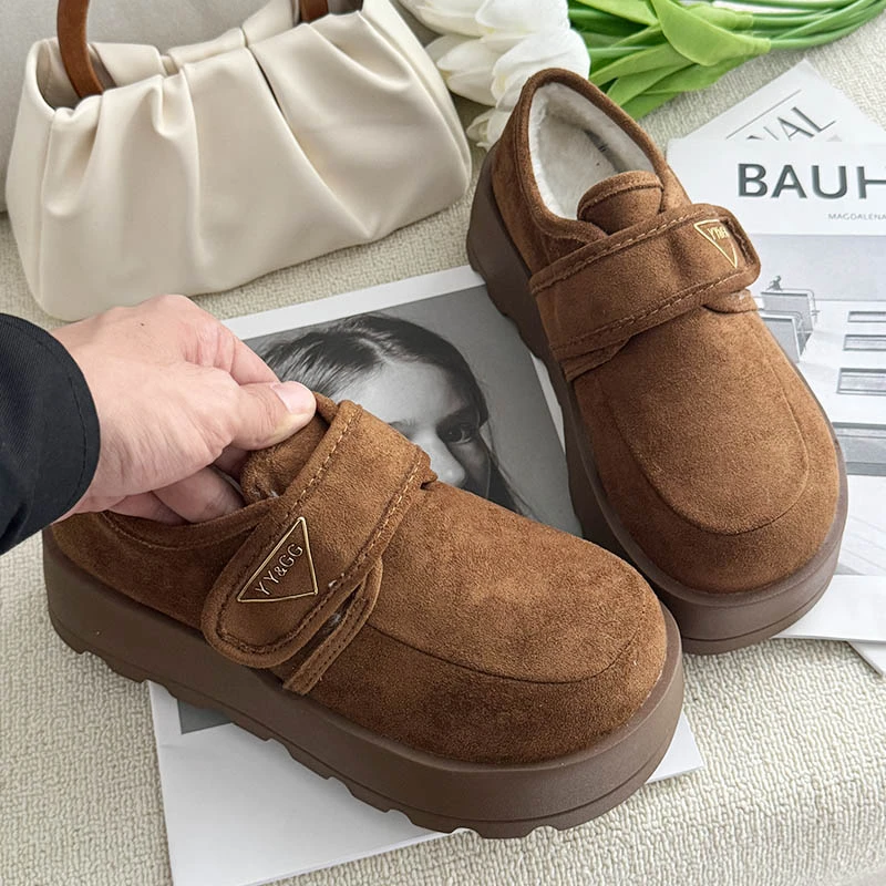 超好穿~高品质~24年新款时尚百搭增高加绒勃肯棉鞋66X1681