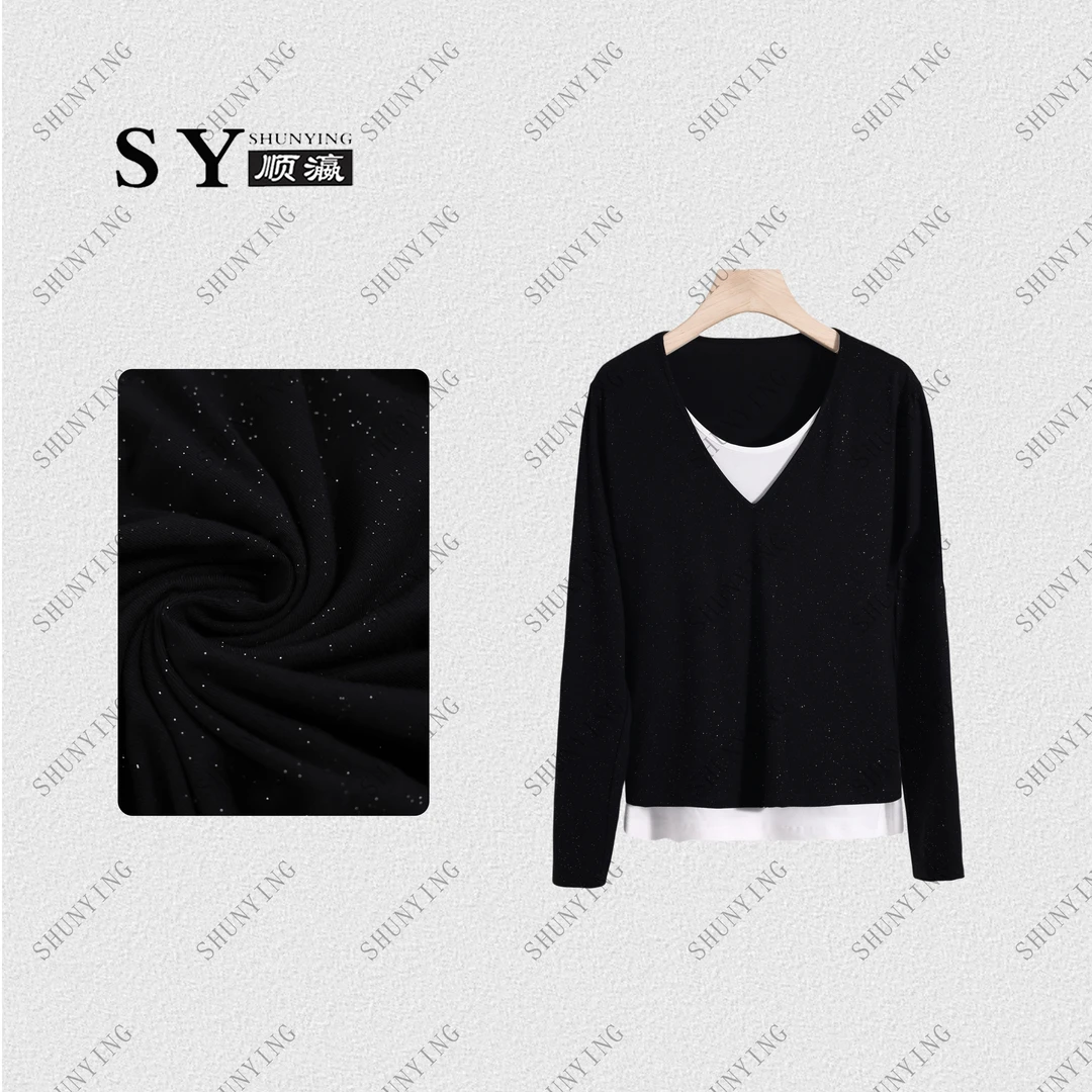 【顺瀛】新款假两件设计感叠搭长袖百搭T恤衫SY63TX150