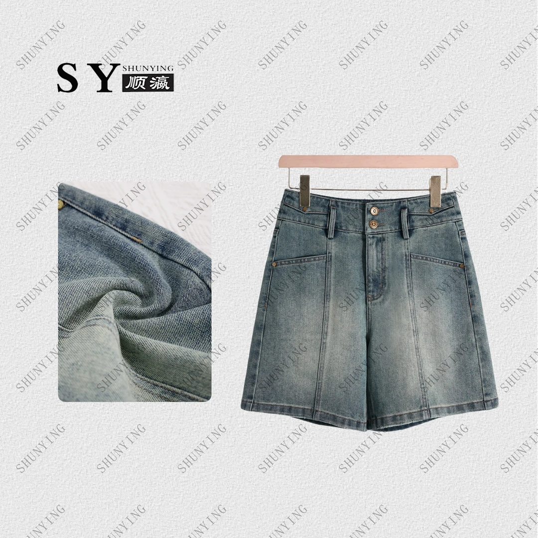 【顺瀛】夏季新款设计感薄款高腰显瘦休闲百搭牛仔短裤SY62NZDK6037