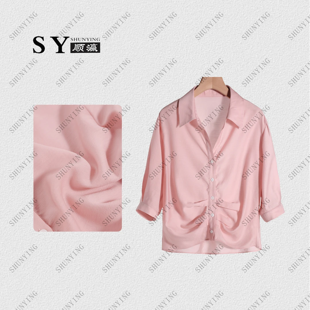 顺瀛【出水芙蓉】夏季新款洋气简约别致设计感气质衬衫SY62C6015