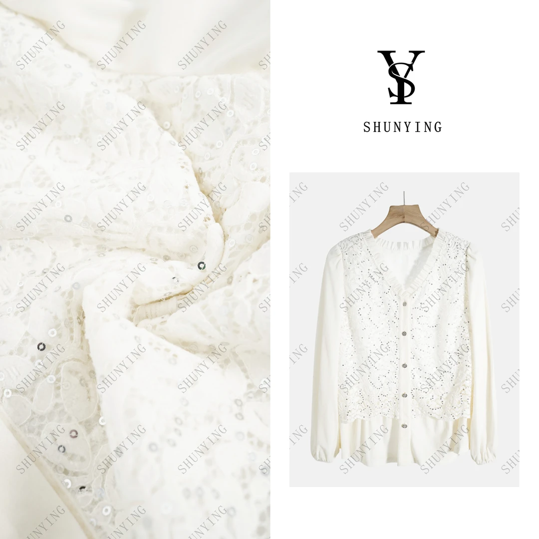 【仟娜】秋季新款时尚气质高级感木耳边拼接衬衫SY66C135