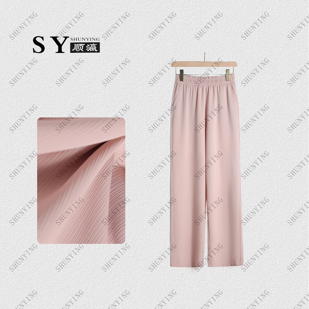 顺瀛【果冻裤】夏季新款显瘦垂感休闲百搭薄款直筒裤SY62XXK77808