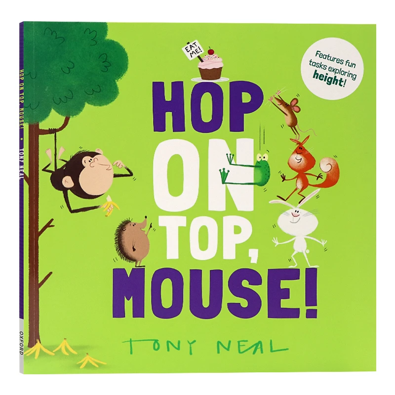 数学主题概念绘本 牛津精品绘本 老鼠 跳上去  Hop on Top Mouse
