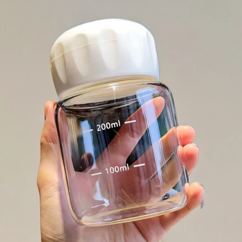 【福利】网红便携家用胖胖杯创意泡奶杯耐高温玻璃杯【不支持中差