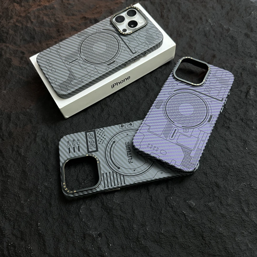 磁吸【机芯纤维】适用苹果iPhone13/15Promax手机壳新款高级硬壳