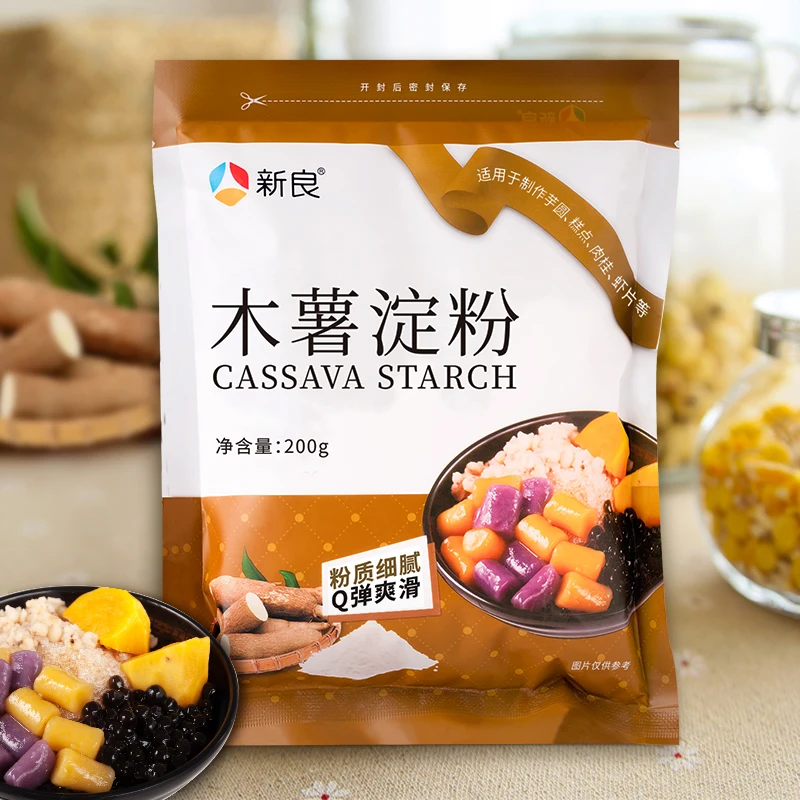 新良木薯淀粉200g食用做麻薯芋圆珍珠圆子千层糕纯家用烘焙专用粉