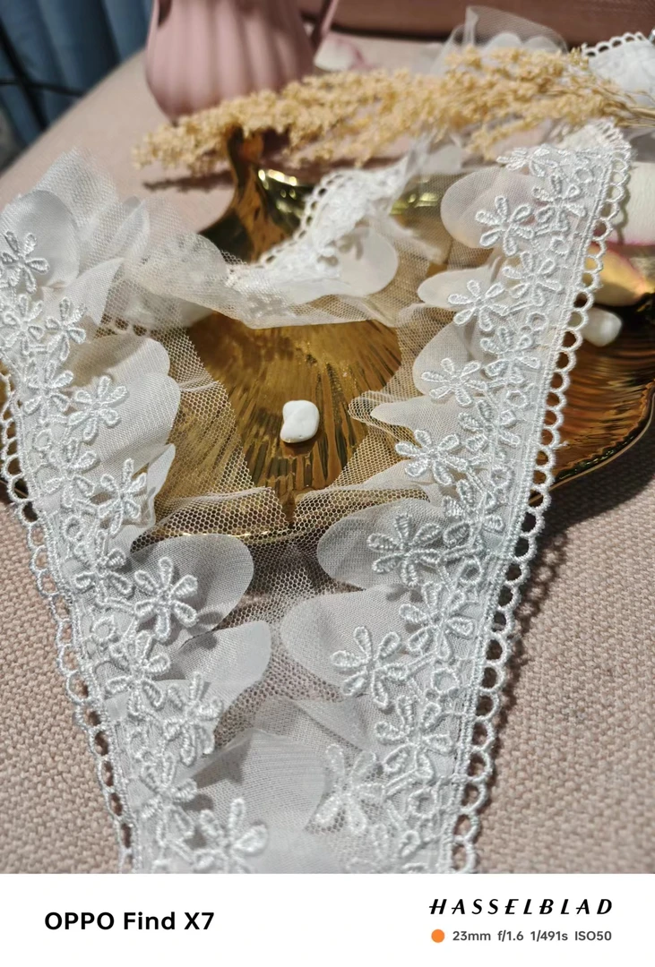 窗帘，窗帘制作辅料水溶花边一条13.5米