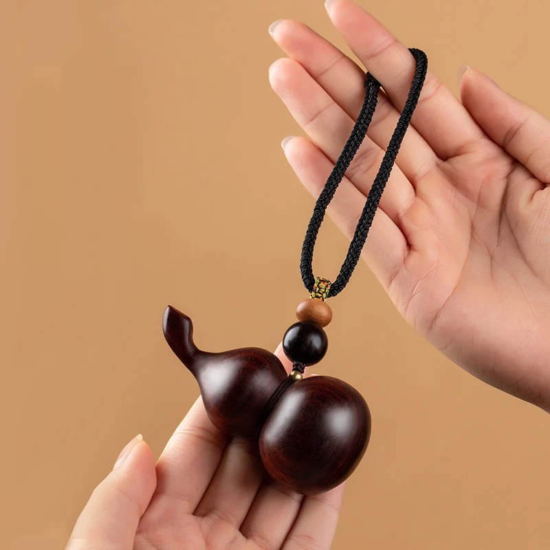 菩行手作黑檀紫檀葫芦手工编织车挂车挂件2026最新款高档大气