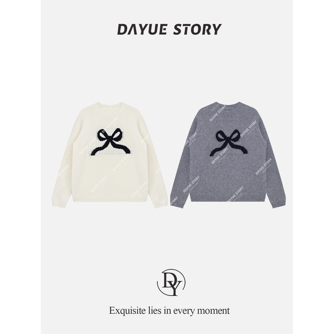 DAYUE【蝴蝶结毛衣】一眼爱上！软软糯糯 厚实又好穿~韩版百搭针织衫