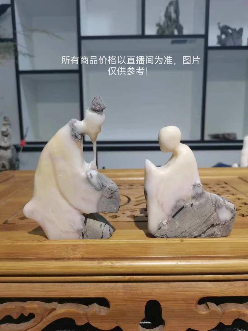 灵璧奇石摆件家居客厅玄关博古架摆件
