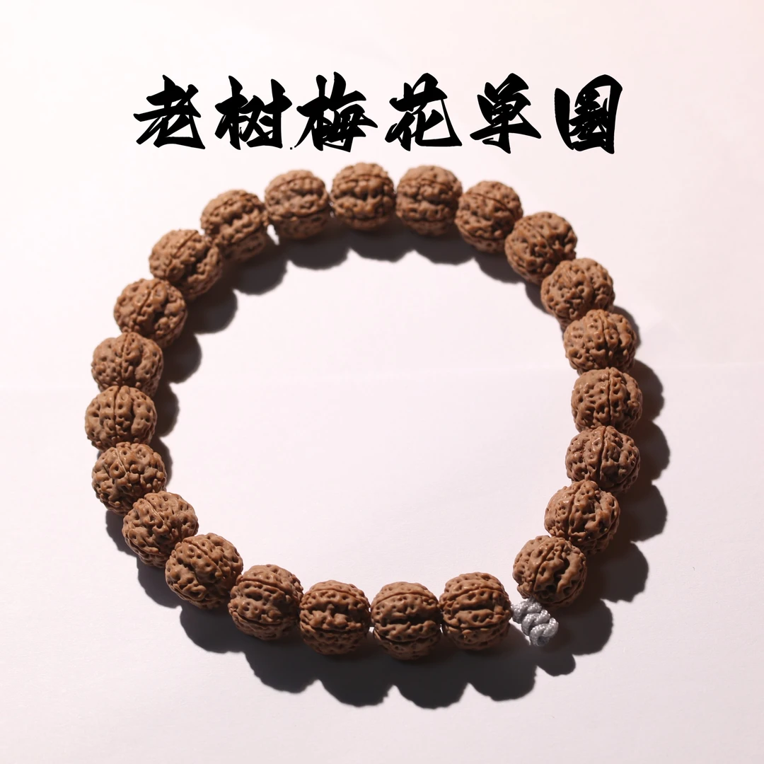 【珠玩大师】老树梅花高油性玉化皮质老树籽小金刚菩提文玩手串