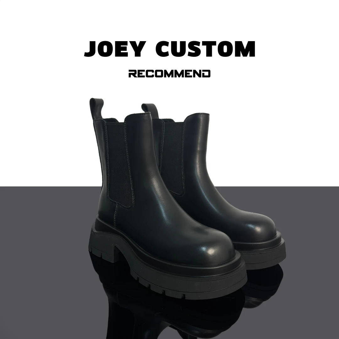 JOEY | 切尔西女靴英伦风烟管短靴秋冬单里加绒增高显瘦潮靴 9728