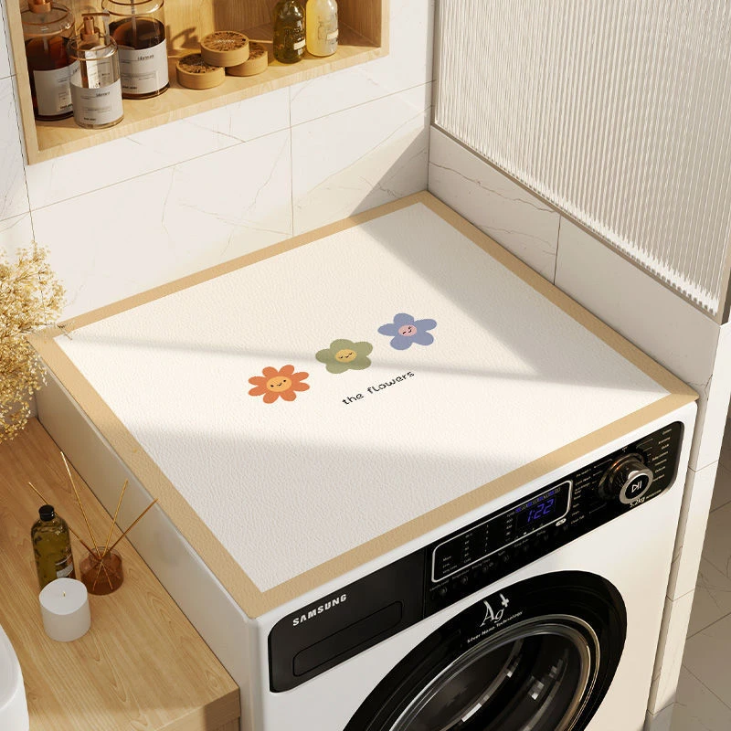 阳台滚筒式洗衣机盖布防水防尘罩冰箱微波炉垫子保护罩床头柜盖巾