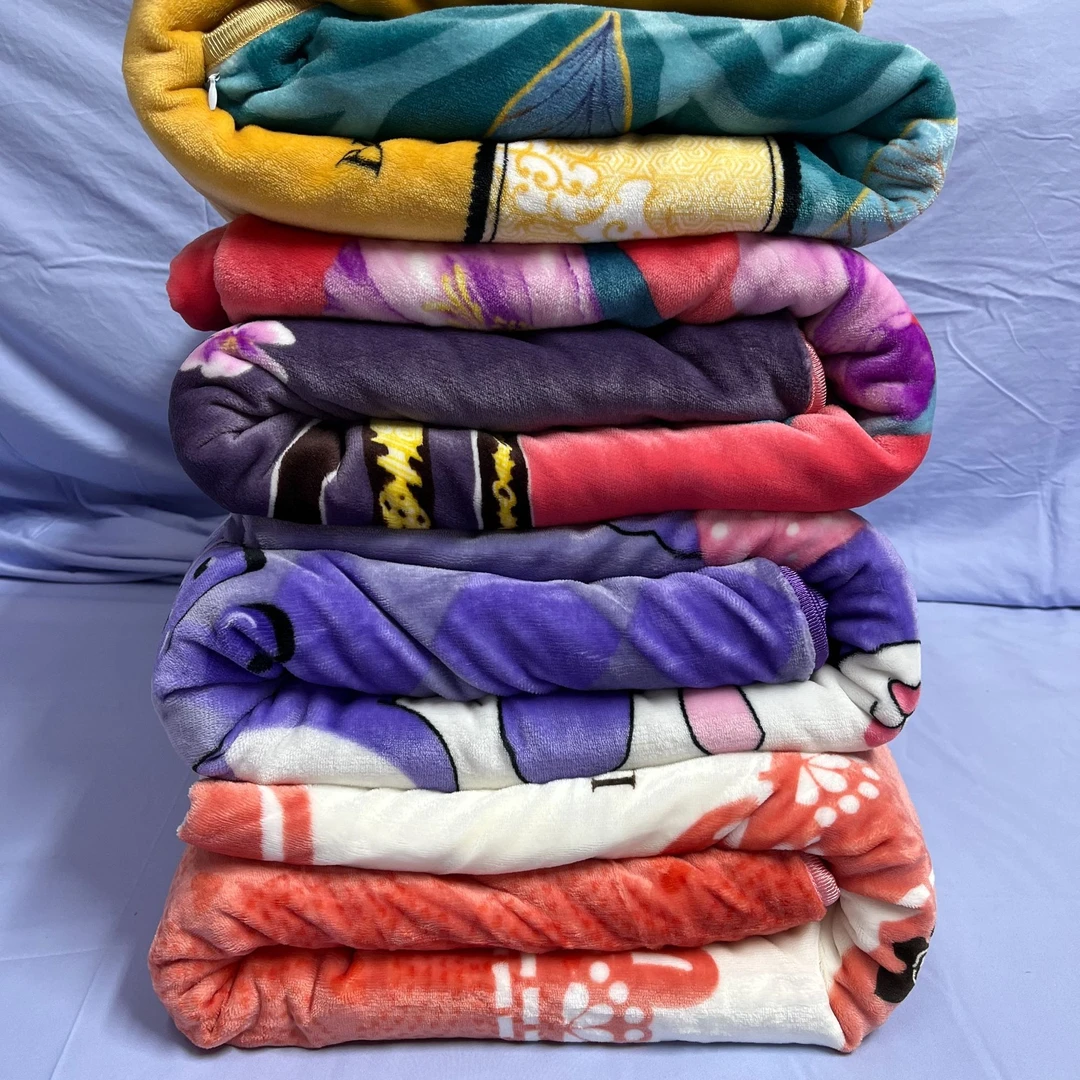 220*240cm加大加厚牛奶绒被套冬季保暖绒被罩微瑕疵