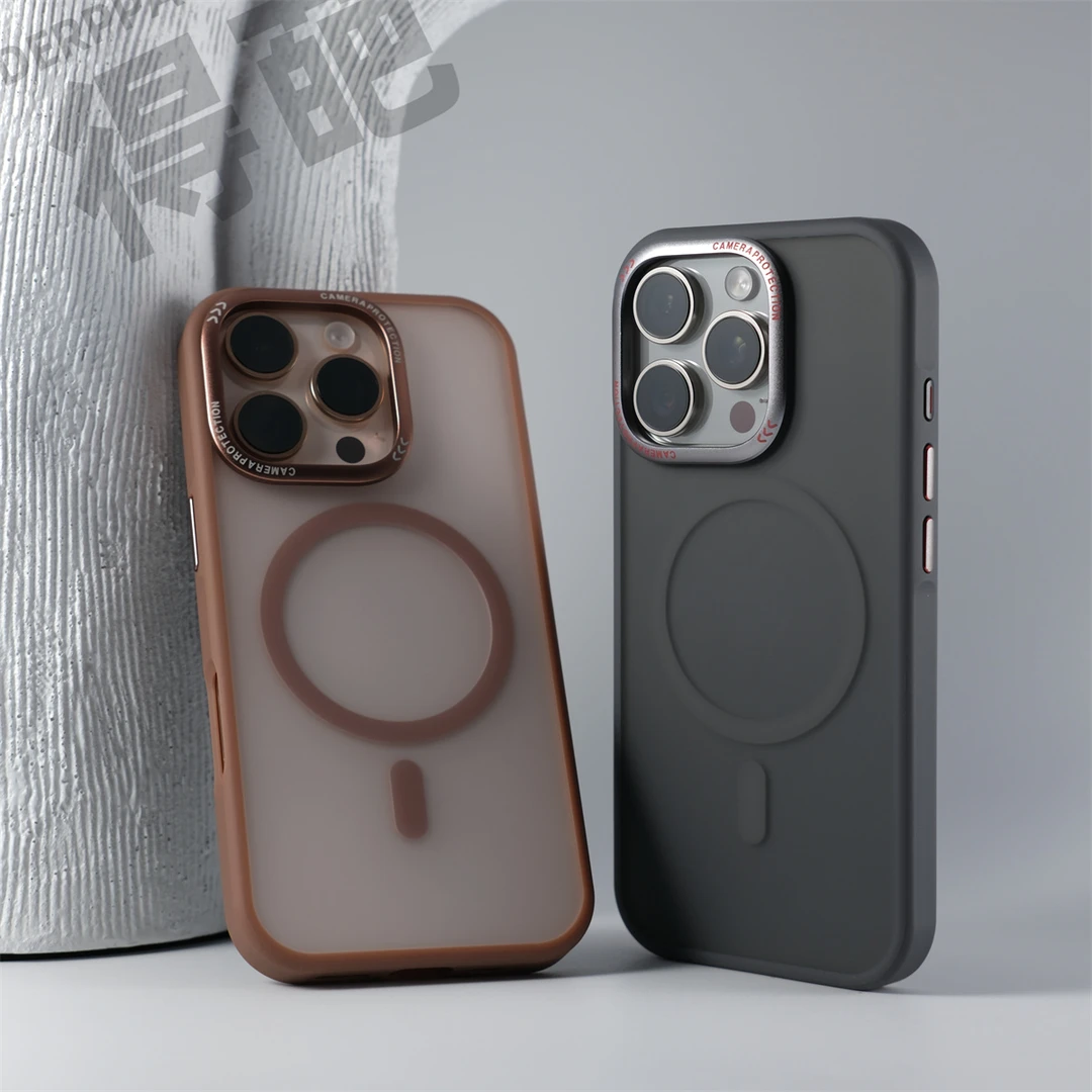 得葩活力感肤感磨砂磁吸苹果16Promax手机壳iPhone15P超薄防摔14