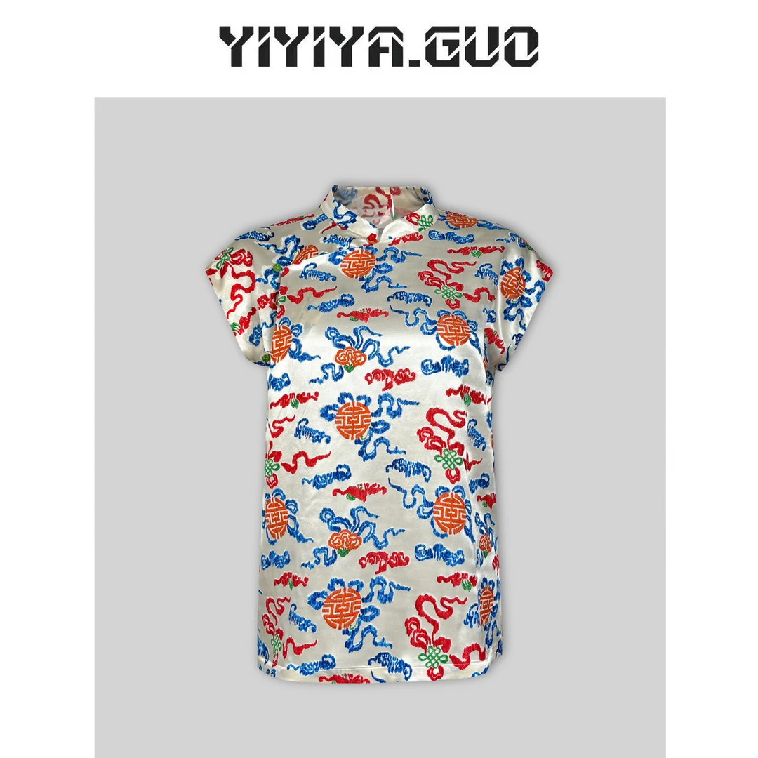 yiyiya.Guo艺艺吖/【七彩】斜襟新中式上衣20241499