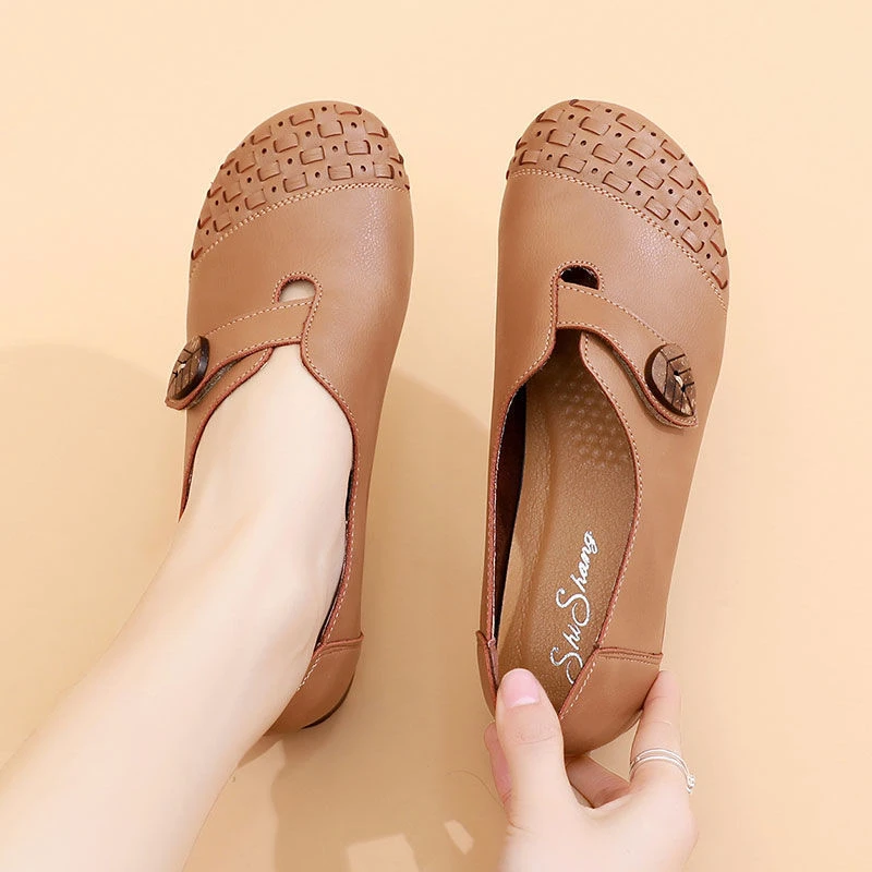 妈妈闰月鞋2023年春夏秋新款牛筋软底防滑舒适休闲平底女单鞋透气