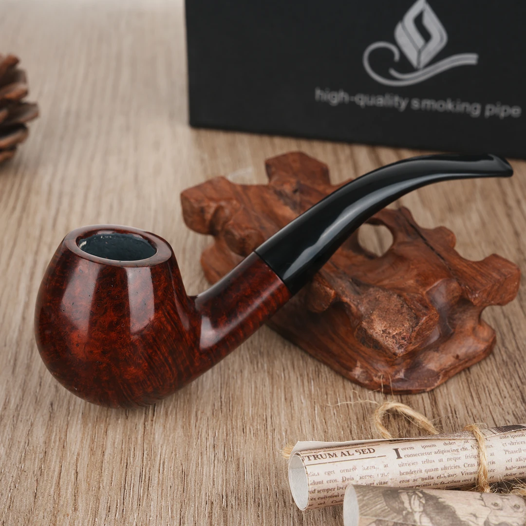 源头工厂石楠木福尔摩斯经典手工烟斗N1直播间实物为准