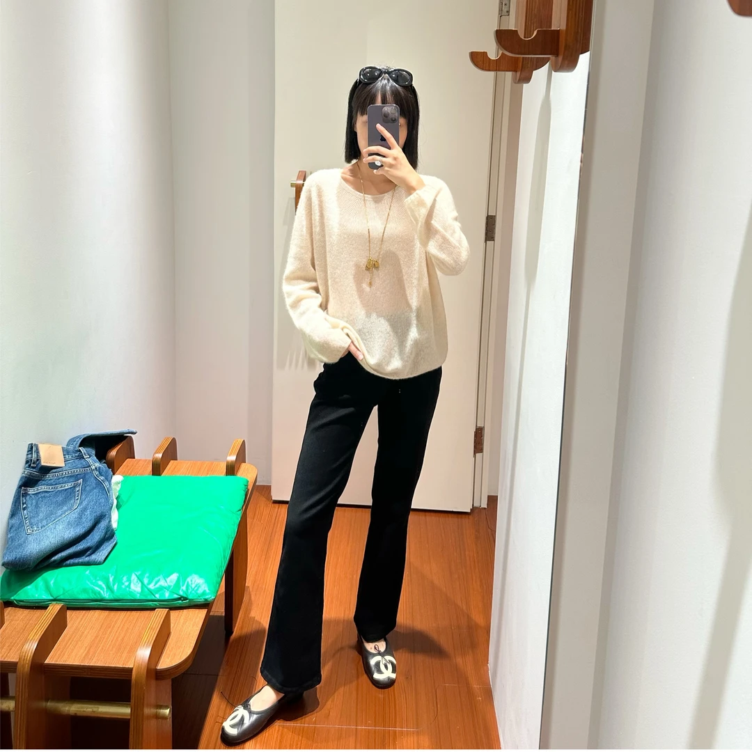 【SHEII】买手系列丨显瘦小黑裤牛仔直筒女微喇裤 M3321020