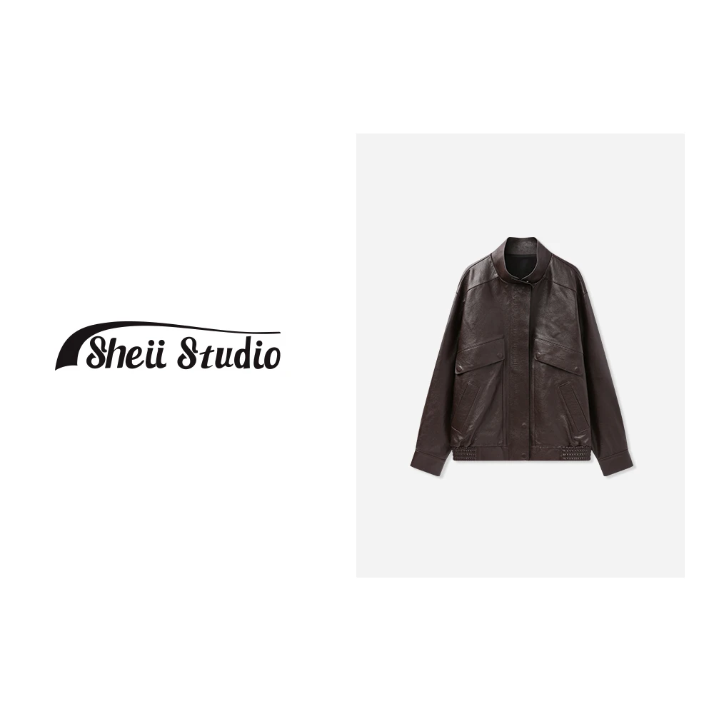 【老马专属】买手系列丨进口羊皮丨复古皮衣外套女 M3315049