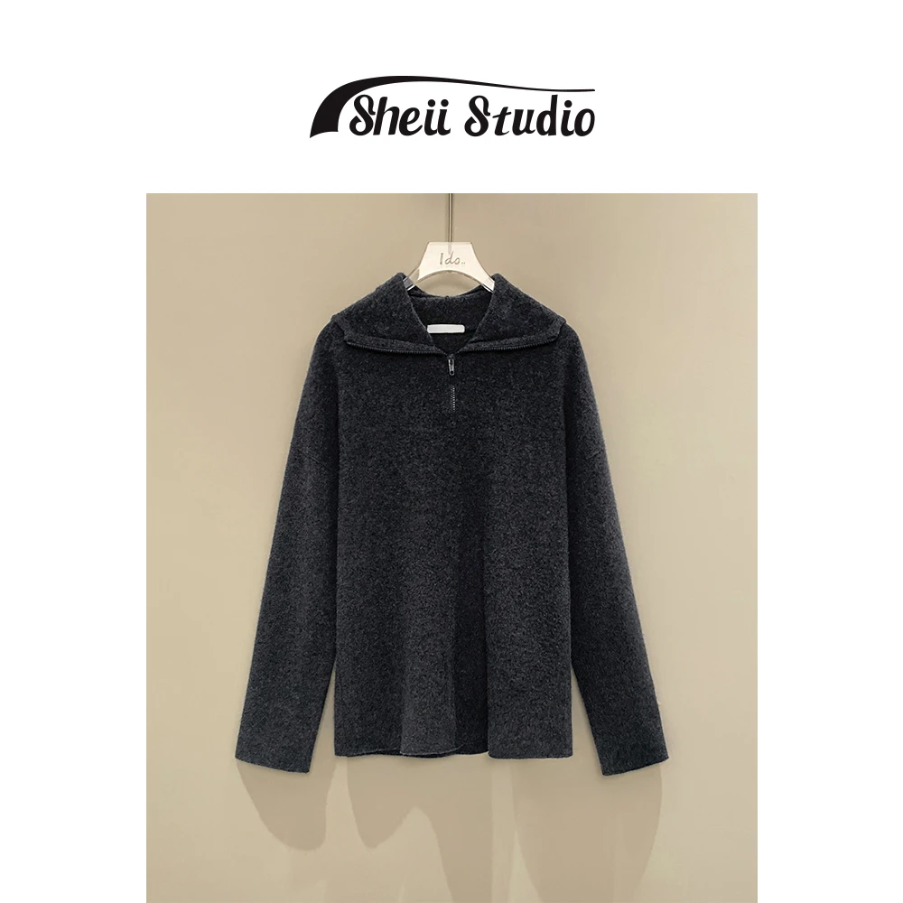 【年中钜惠】苏茵茵sheii~至臻工艺细腻羊绒丨连帽毛衣女 M3314011